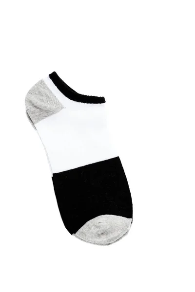 Pair of fashionable striped short socks — Stock Photo, Image