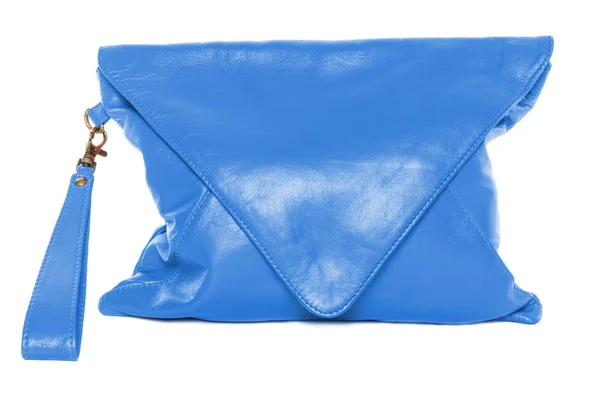 Bolsa de mulher de cor azul — Fotografia de Stock