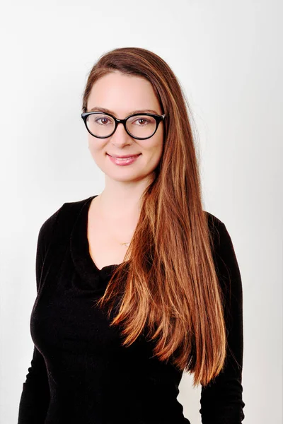 Jovem estudante sorrindo — Fotografia de Stock