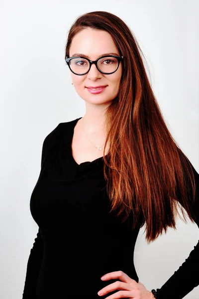 Jovem estudante sorrindo — Fotografia de Stock