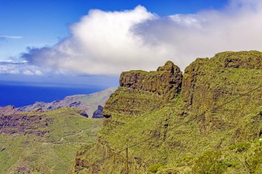 Tenerife 'deki Masca Köyü ve vadisi, Kanarya Adaları, İspanya