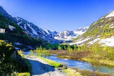Myrdal köyü yakınlarındaki manzaraya bak 