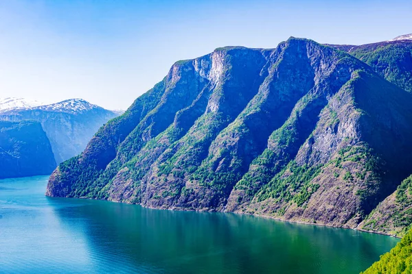 Vista Aerea Sognefjord Norvegia — Foto Stock