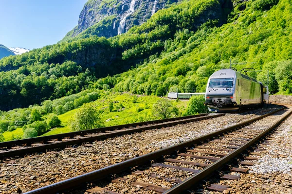 Flam Railway Aurland Norge – stockfoto