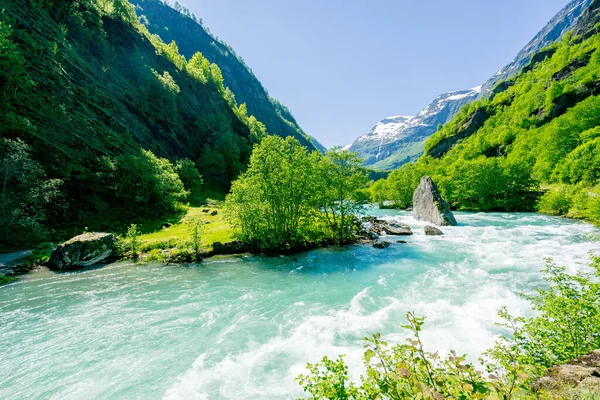 Beautiful Flam Valley Norway — Stock Photo, Image