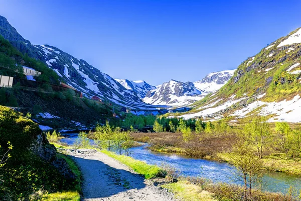 Utsikt Över Landskapet Nära Byn Myrdal — Stockfoto