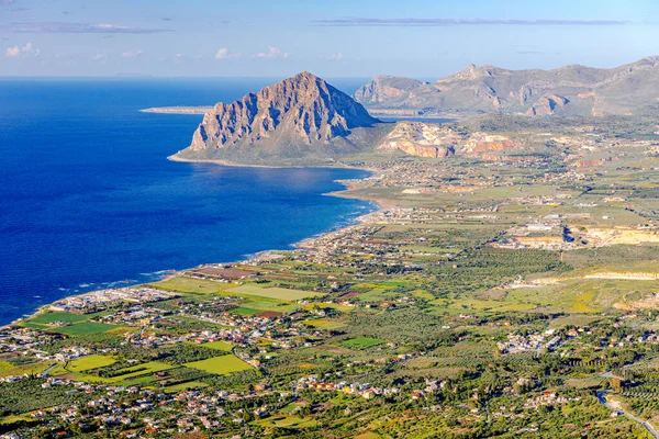 Vista Aérea Del Valle Siciliano — Foto de Stock