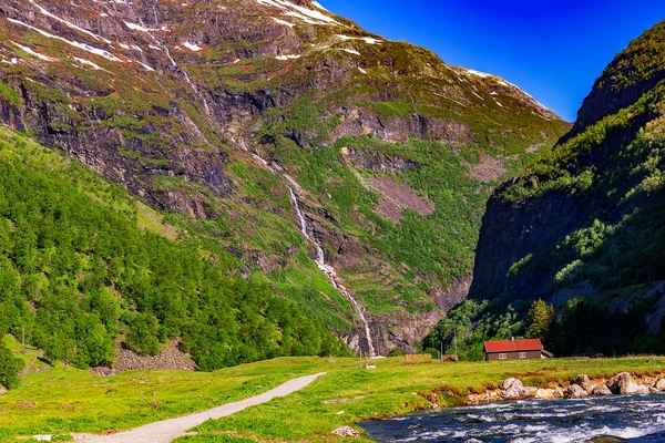 挪威米尔达尔谷地的风景景观 — 图库照片