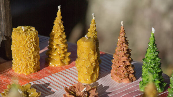 Wax candles handmade for sale