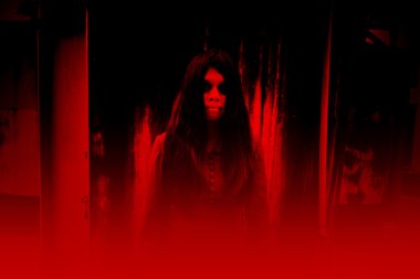 Hayalet, Cadılar Bayramı kavramı ve kitap için korkutucu arka plan fikirler kapağı 