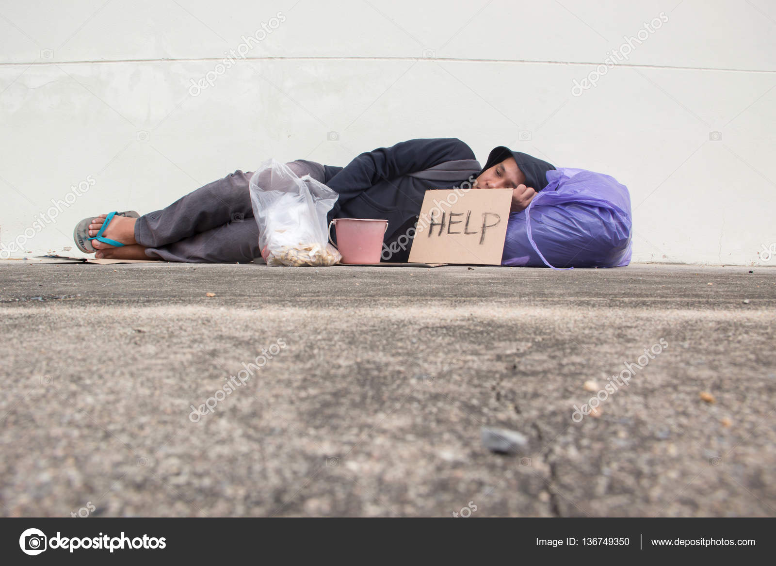 Homeless Person Sleep On Sidewalk Of The Street Stock Photo Image By C Lighthouse Homeless Person Sleep On Sidewalk Of The Street Stock Photo Image By C Lighthouse