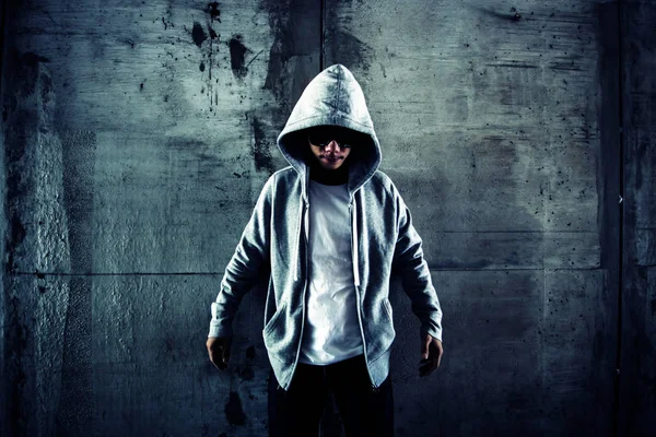 Stranger person in hoodies — Stock Photo, Image