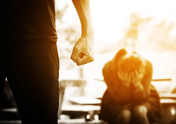 Relationship difficulties or couple fighting problem — Stock Photo, Image