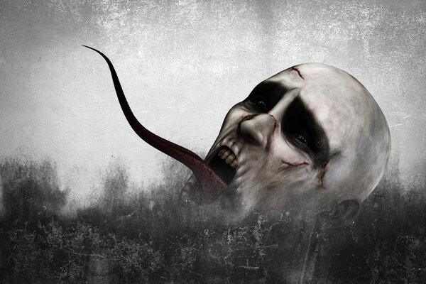 Трехмерная иллюстрация Ужасного монстра
 