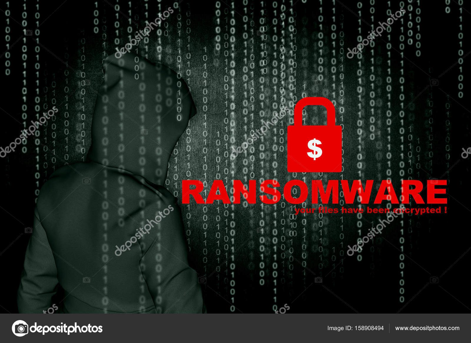 Herunterladen - Ransomware, Cyber-Sicherheitskonzept, 3D-Illustration — Stockbild Ransomware, Cyber-Sicherheitskonzept, 3D-Illustration — Stockfoto