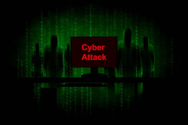 Computer hacker or Cyber attack concept background — Stock Photo, Image