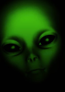 Portrait of an Alien clipart
