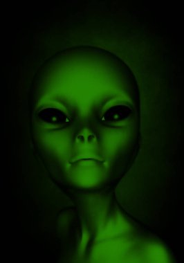 Portrait of an Alien clipart