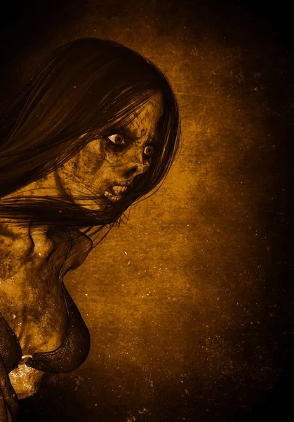 Τρομακτικό φάντασμα γυναίκας — Φωτογραφία Αρχείου