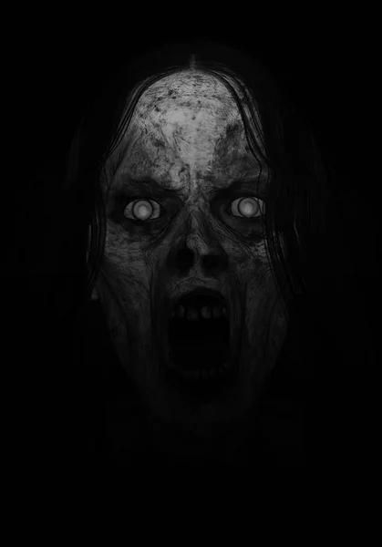 Gruselige Geisterfrau — Stockfoto