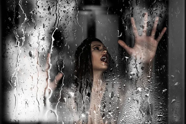 Buhar Oda kıyamet, çığlık atan kadın 3d çizimi yatır