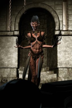 Kötü, kraliçesi 3d çizim 