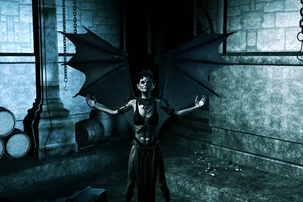 악마의 여왕 3d 그림 — 스톡 사진