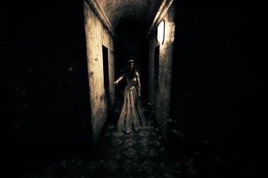 bir hayalet gelin perili evde 3D render