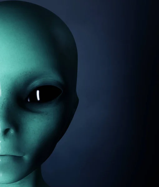 Alien Γυναίκα Από Τον Έξω Κόσμο Απόδοση — Φωτογραφία Αρχείου