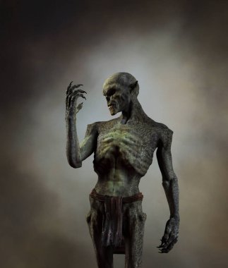 Goblin fantasy folklore creatures,3d rendering clipart