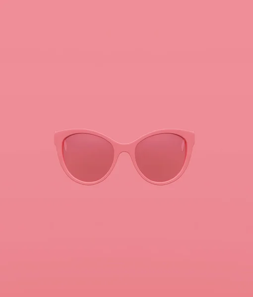 Okulary Przeciwsłoneczne Pastelowym Tle Koloru Minimalne Tło Koncepcyjne Stylu Renderowanie — Zdjęcie stockowe