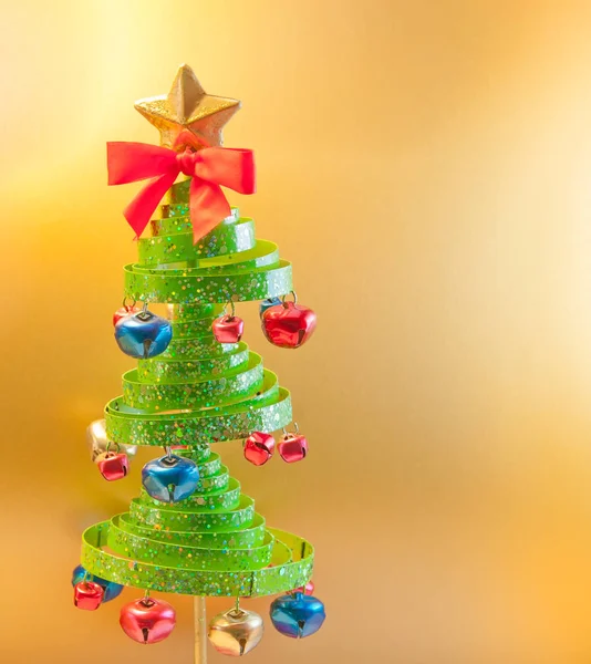 Christmas tree with jingle bells. — Stock Photo, Image