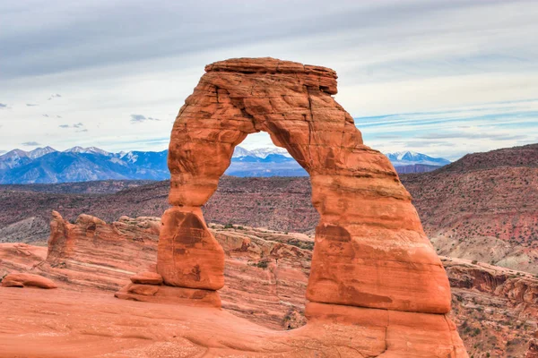 Delikátní oblouk v národním parku Arches. Utah, Usa — Stock fotografie