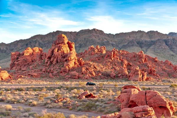 The unique red sandstone rock formations. — Stock Photo, Image