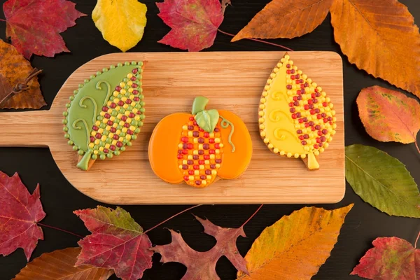 Autumn homemade  cookies. — Stock Photo, Image