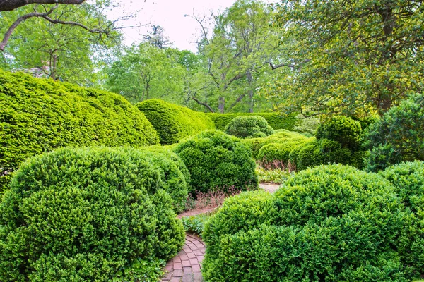 Springtime, formal garden landscape in park Stock Photo