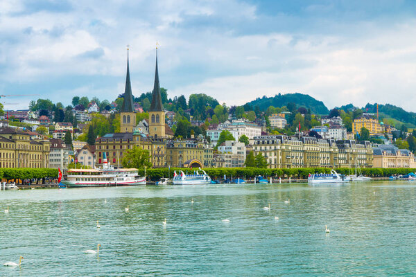 Cityscape of Lucerne, Switzerland.
