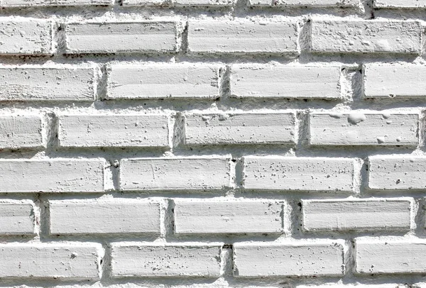 Bílá cihlová zeď textura pro pozadí — Stock fotografie