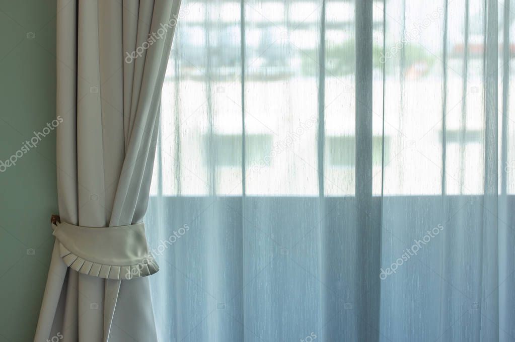 Curtain Interior Decoration with Window in the Bedroom