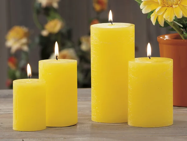 Still life at home of lighting candles — Stock Photo, Image