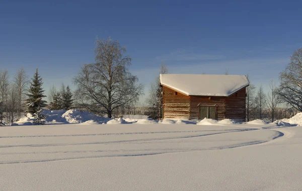 Der Winter im schwedischen Lappland — Stockfoto