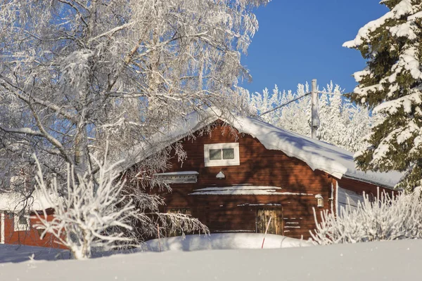 Der Winter im schwedischen Lappland — Stockfoto