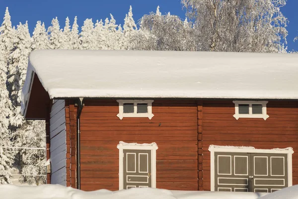 O inverno na Lapônia sueca — Fotografia de Stock