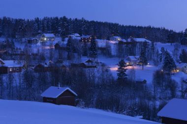 İsveçli Lapland kışın