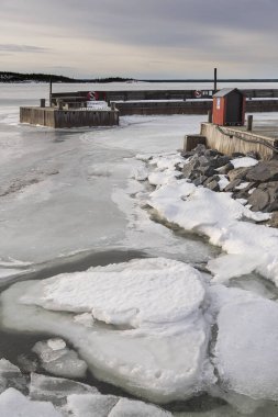 Storforsens Doğal Rezervleri çok önemli nehir akıntıları, Norrbotten, İsveç, Winther boyunca