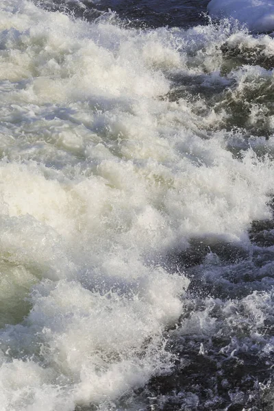 Storforsens Naturreservat Sehr Wichtige Stromschnellen Norrbotten Schweden Winter — Stockfoto