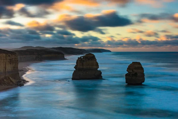 Avustralya kıyılarında deniz günbatımı — Stok fotoğraf