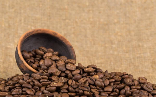 Grains de café, peut être utilisé comme fond — Photo