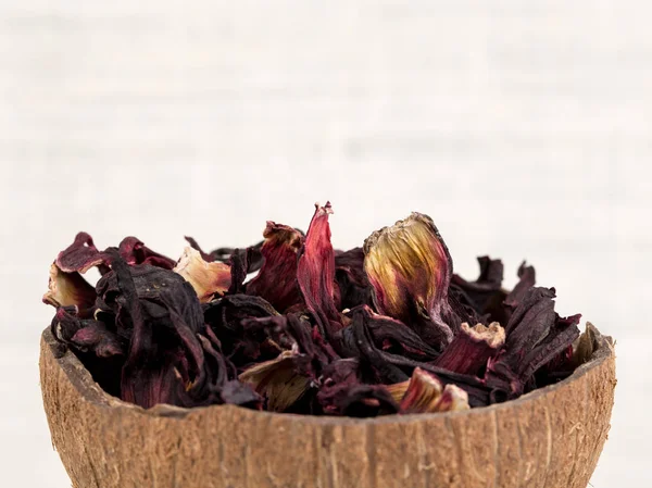 As pétalas de chá de hibisco — Fotografia de Stock