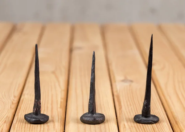 Decorative forged nails — Stock Photo, Image